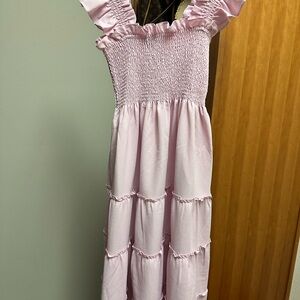 Hill House Home Ellie Nap Dress - Pink Crepe XS